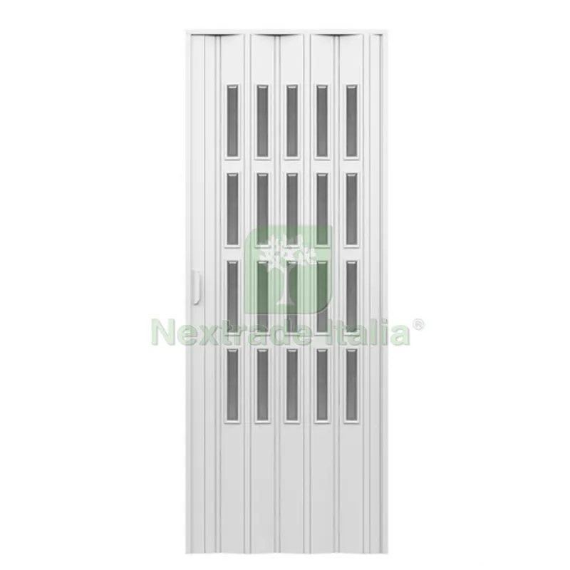 Porta D'arredo per Interno a Soffietto con Vetro Molato Fume' cm 100 x 214 — Punte, frese e dischi — rif. FERX.DIA100-UPVMF-100 Porta D'arredo per Interno a Soffietto con Vetro Molato Fume' cm 100 x 214 — Punte, frese e dischi — rif. FERX.DIA100-UPVMF-100