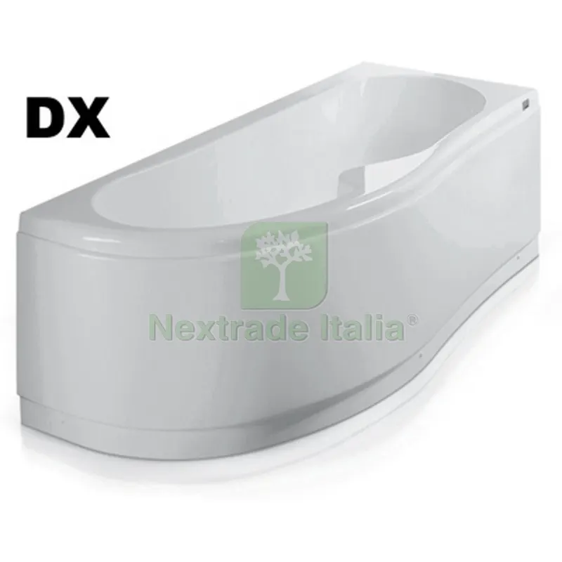 GUSCIO VASCA RETTANGOLARE MOD. GENNY CON PANNELLO cm 170 x 70 dx — Tubi e raccordi — rif. FERX.DIA101-6218-DX