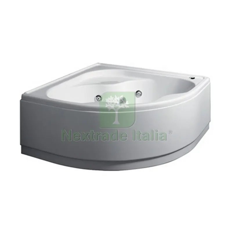 VASCA ANGOLARE CON IDROMASSAGGIO E PANNELLO MOD. AMBRA cm. 140 x 140 — Tubi e raccordi — rif. FERX.DIA101-75140 VASCA ANGOLARE CON IDROMASSAGGIO E PANNELLO MOD. AMBRA cm. 140 x 140 — Tubi e raccordi — rif. FERX.DIA101-75140