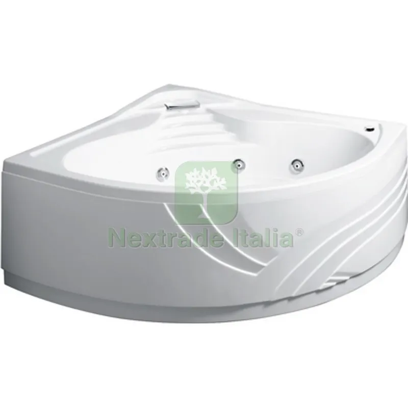 VASCA ANGOLARE CON IDROMASSAGGIO E PANNELLO MOD. CIPRO cm. 140 x 140 — Tubi e raccordi — rif. FERX.DIA101-75141 VASCA ANGOLARE CON IDROMASSAGGIO E PANNELLO MOD. CIPRO cm. 140 x 140 — Tubi e raccordi — rif. FERX.DIA101-75141