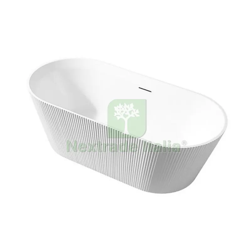 Vasca Freestanding Cannettata Fiammetta Ovale cm 170x80x58 — Scarichi e sifoni — rif. FERX.DIA101-903 Vasca Freestanding Cannettata Fiammetta Ovale cm 170x80x58 — Scarichi e sifoni — rif. FERX.DIA101-903
