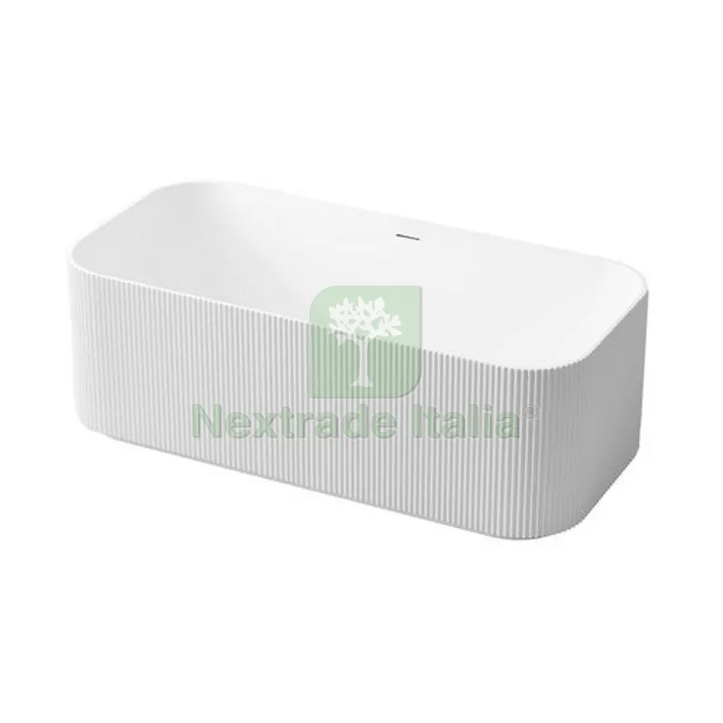 VASCA FREESTANDING CANNETTATA ANGELICA RETTANGOLARE cm 170x80x58 — Scarichi e sifoni — rif. FERX.DIA101-904