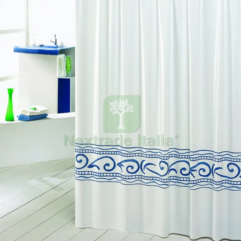 TENDA PER DOCCIA IN VINILE MOD. ORIENTE cm 180x200 — Accessori bagno — rif. FERX.DIA102-0473-180