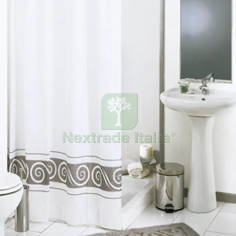 TENDA PER DOCCIA IN TESSUTO MOD. RICCIOLO cm 180x200 — Accessori bagno — rif. FERX.DIA102-0563-180 TENDA PER DOCCIA IN TESSUTO MOD. RICCIOLO cm 180x200 — Accessori bagno — rif. FERX.DIA102-0563-180