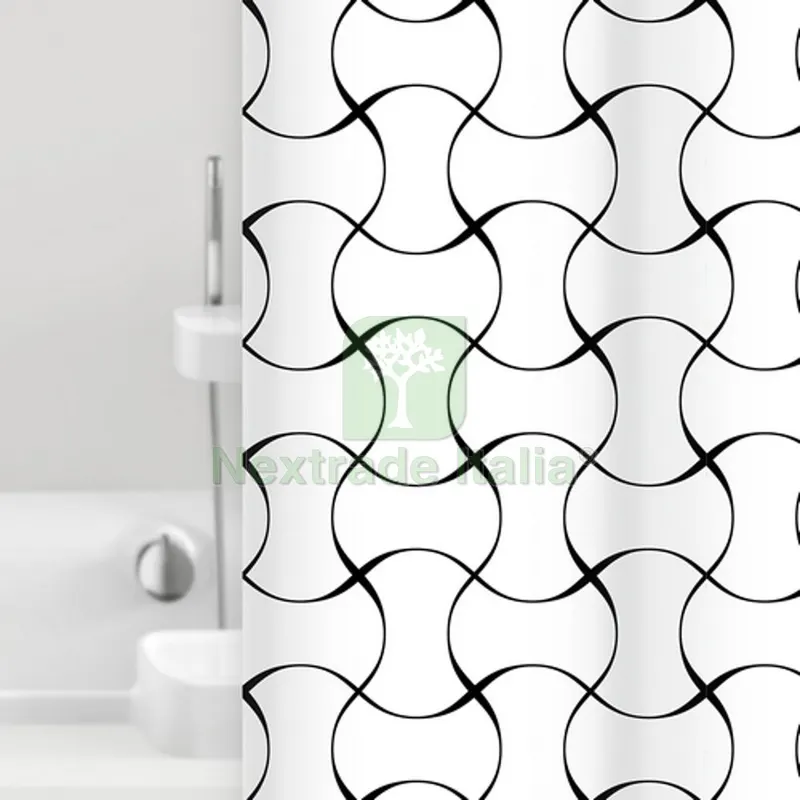 TENDA PER DOCCIA IN TESSUTO MOD. LIANA cm 180x200 — Accessori bagno — rif. FERX.DIA102-0566-180 TENDA PER DOCCIA IN TESSUTO MOD. LIANA cm 180x200 — Accessori bagno — rif. FERX.DIA102-0566-180