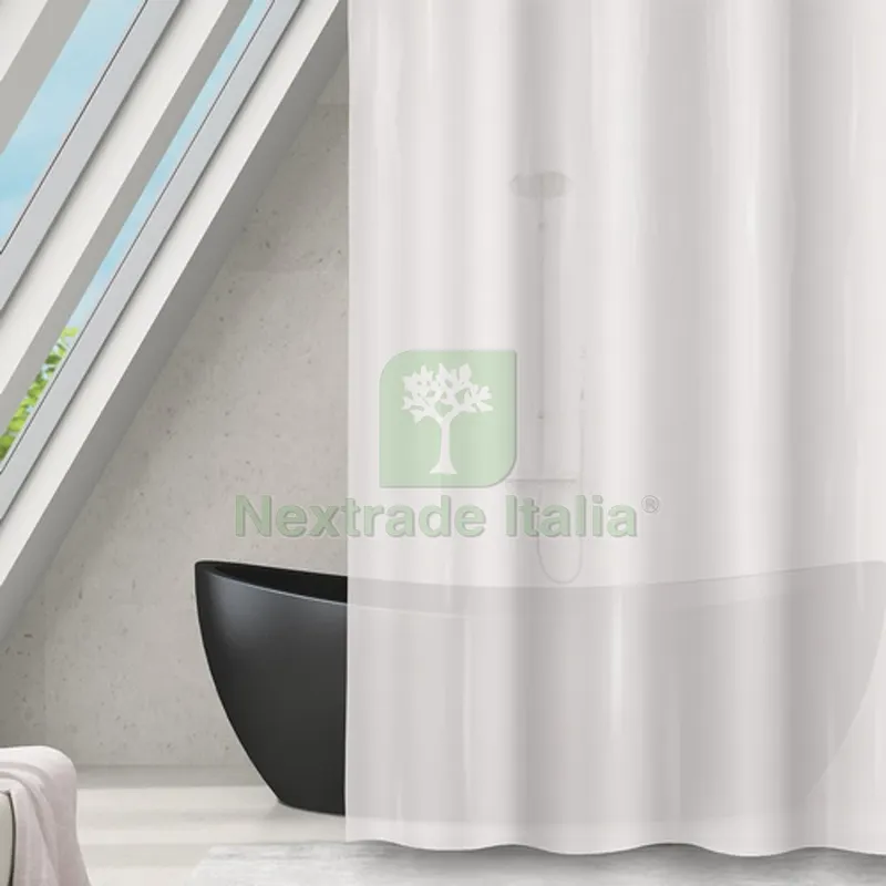 TENDA DOCCIA PEVA ROMANA cm 120x200 — Accessori bagno — rif. FERX.DIA102-SP69-120BI TENDA DOCCIA PEVA ROMANA cm 120x200 — Accessori bagno — rif. FERX.DIA102-SP69-120BI