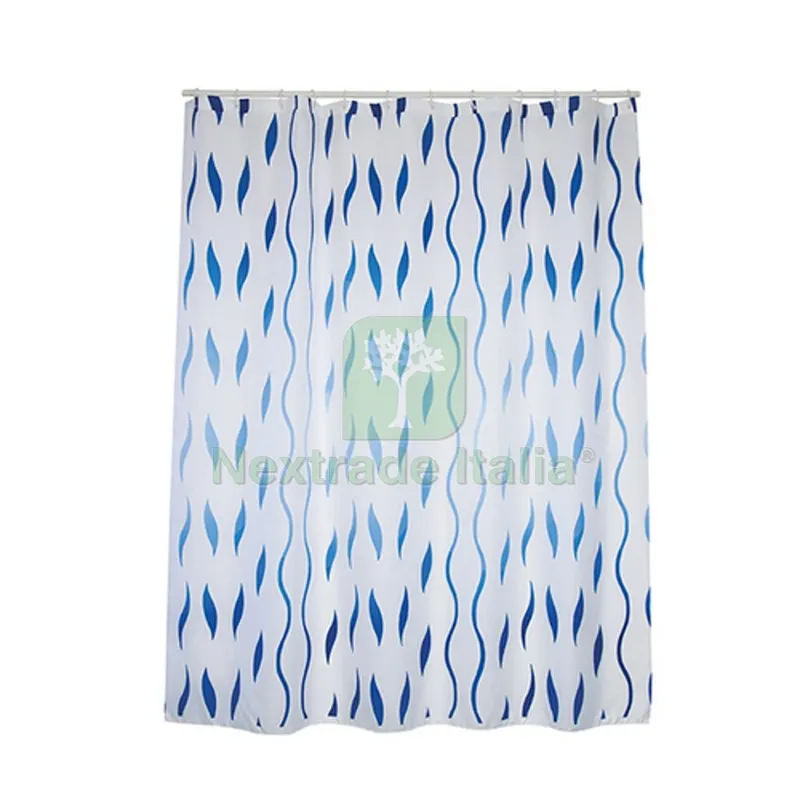Tenda per Doccia in Tessuto Poliestere Seventies cm 180x200 — Accessori bagno — rif. FERX.DIA102-ST35-180 Tenda per Doccia in Tessuto Poliestere Seventies cm 180x200 — Accessori bagno — rif. FERX.DIA102-ST35-180