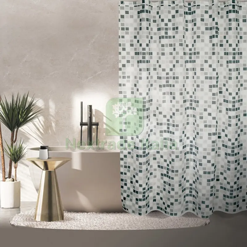 Tenda per Doccia in Tessuto Poliestere Brunswick cm 180x200 — Accessori bagno — rif. FERX.DIA102-ST36-180 Tenda per Doccia in Tessuto Poliestere Brunswick cm 180x200 — Accessori bagno — rif. FERX.DIA102-ST36-180