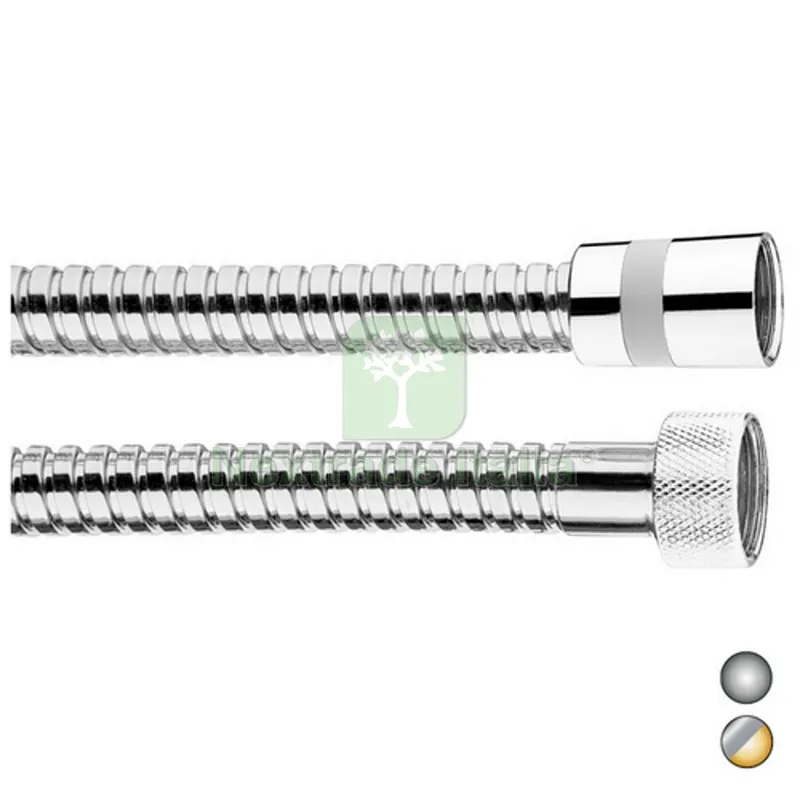FLESSIBILE DOCCIA IN OTTONE DOPPIA AGGRAFFATURA cm 200 - Cromo — Rubinetti e valvole — rif. FERX.DIA109-A03045-C20