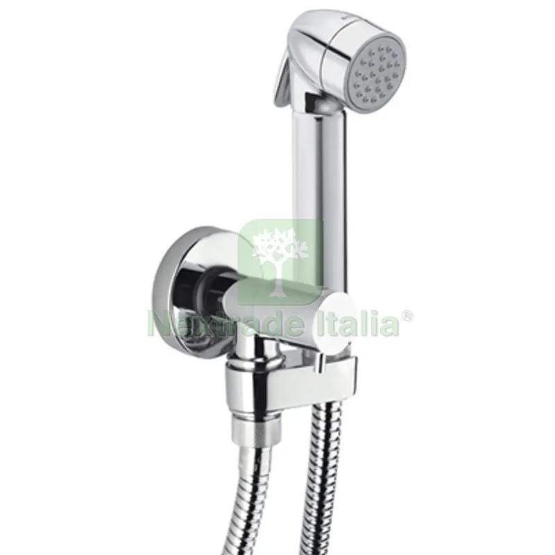 SET DOCCIA COMPLETO MOD. TALITA-GOM CON PULSANTE OTTONE Cromo — Scarichi e sifoni — rif. FERX.DIA109-E57005