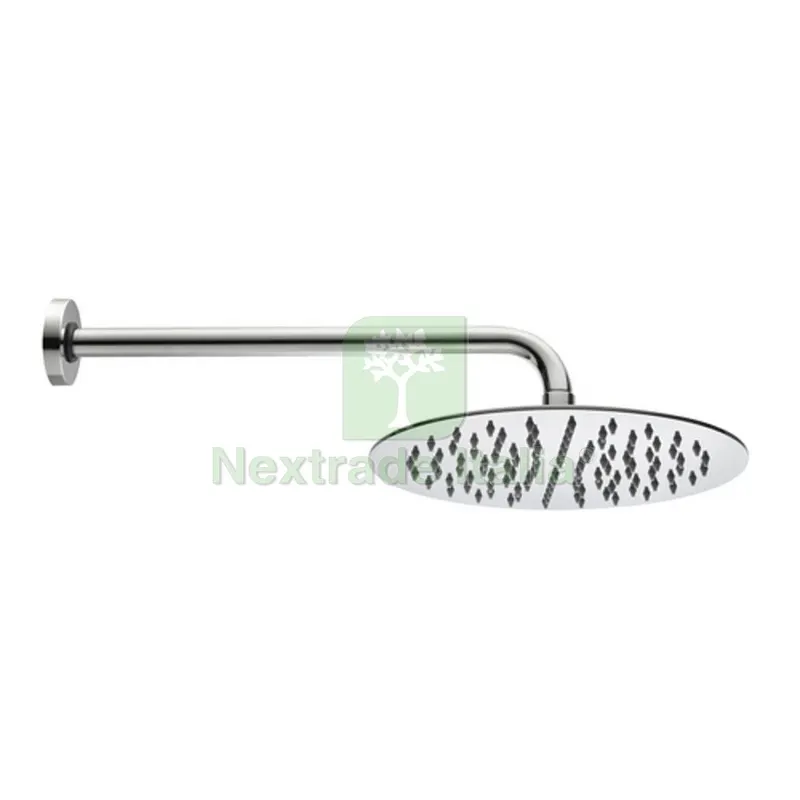 BRACCIO DOCCIA TETIS CON SOFFIONE TONDO Cromo - Diam. 25 cm — Rubinetti e valvole — rif. FERX.DIA109-H1987-250
