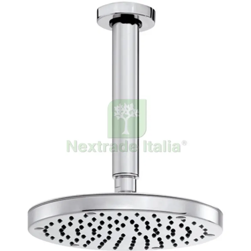 SOFFIONE LUSSO MOD. OKI DIAM. 200 CON BRACCIO VERTICALE Soffione Diam. 200 mm — Rubinetti e valvole — rif. FERX.DIA109-H31405 SOFFIONE LUSSO MOD. OKI DIAM. 200 CON BRACCIO VERTICALE Soffione Diam. 200 mm — Rubinetti e valvole — rif. FERX.DIA109-H31405