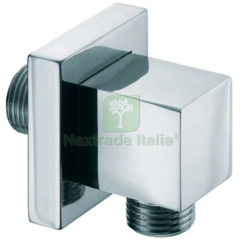 PRESA D'ACQUA QUADRA IN OTTONE CON ROSONE 1/2"Mx1/2"M cromo — Interruttori e prese — rif. FERX.DIA109-V00240 PRESA D'ACQUA QUADRA IN OTTONE CON ROSONE 1/2"Mx1/2"M cromo — Interruttori e prese — rif. FERX.DIA109-V00240