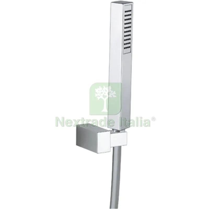KIT DOCCETTA QUADRO + SUPPORTO SNODATO Cromo — Rubinetti e valvole — rif. FERX.DIA110-1324
