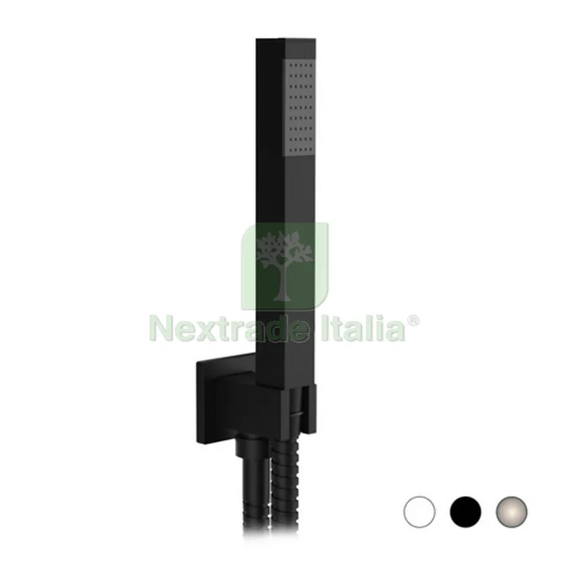 KIT DOCCETTA MINIMALE QUADRA Nero Opaco — Rubinetti e valvole — rif. FERX.DIA110-1326-NO
