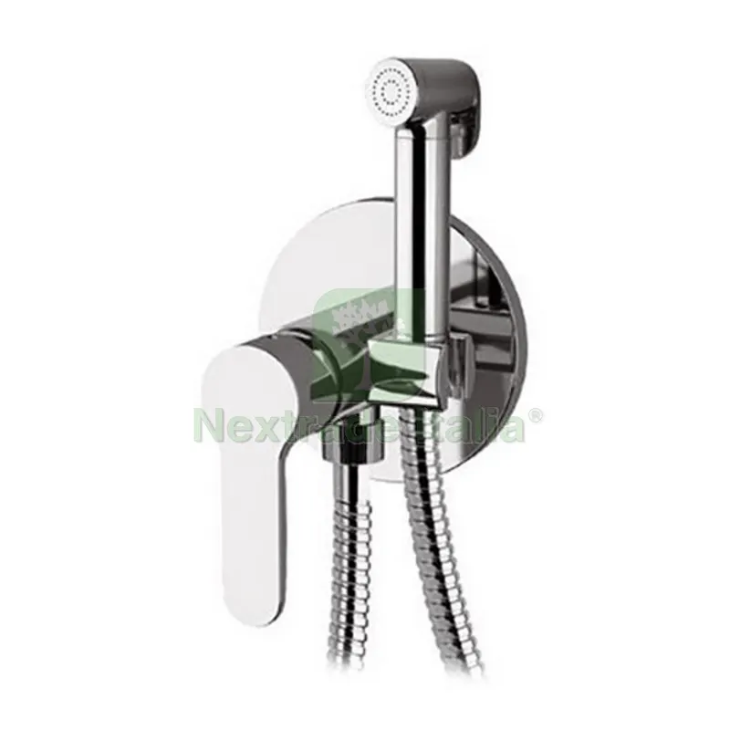 SET MISCELATORE A INCASSO CON DOCCETTA SHUT-OFF TONDA Cromo — Rubinetti e valvole — rif. FERX.DIA110-1605-CR