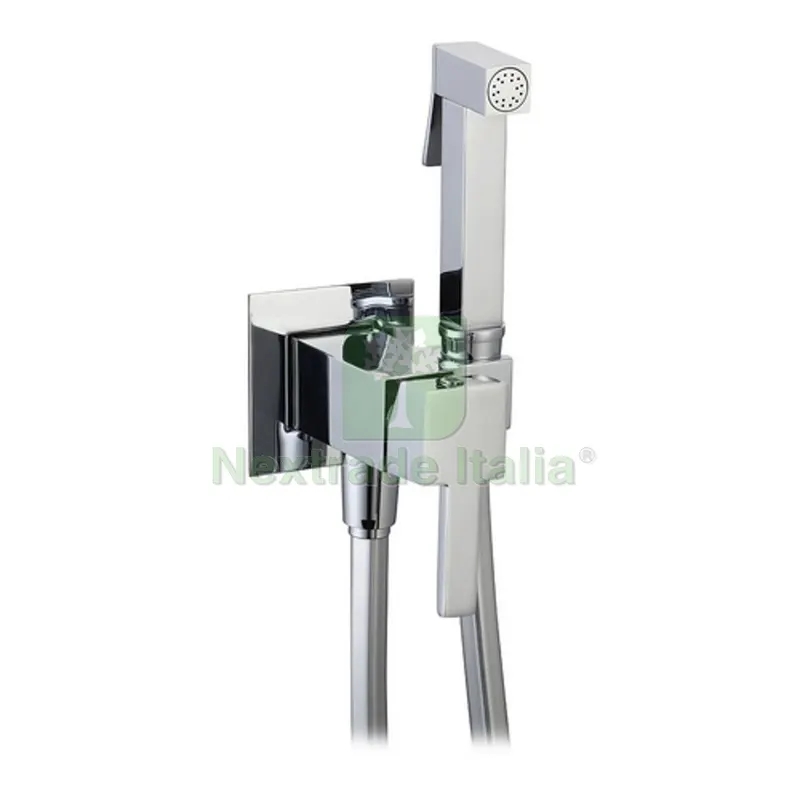 SET MISCELATORE A INCASSO QUADRO CON SHUT-OFF E SUPP. INTEGRATO Cromo — Rubinetti e valvole — rif. FERX.DIA110-16052-CR