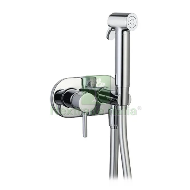 SET MISCELATORE A INCASSO TONDO CON SHUT-OFF E SUPP. LATERALE Cromo — Rubinetti e valvole — rif. FERX.DIA110-16053-CR