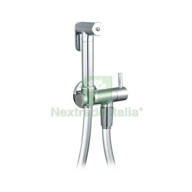 SET IDROSCOPINO + FLEX + SUPPORTO OTTONE TONDO DH Cromo — Accessori bagno — rif. FERX.DIA110-16141 SET IDROSCOPINO + FLEX + SUPPORTO OTTONE TONDO DH Cromo — Accessori bagno — rif. FERX.DIA110-16141