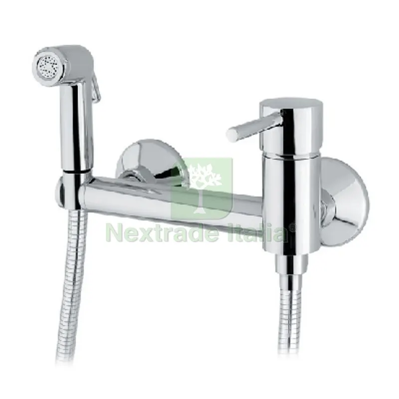 MISCELATORE MONOCOMANDO A PARETE CON KIT DOCCETTA Cromo — Rubinetti e valvole — rif. FERX.DIA110-1618 MISCELATORE MONOCOMANDO A PARETE CON KIT DOCCETTA Cromo — Rubinetti e valvole — rif. FERX.DIA110-1618