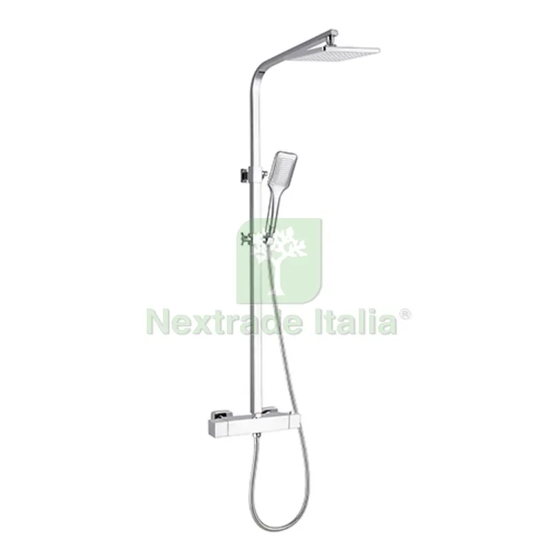 COLONNA DOCCIA PIRAS CON MISCELATORE TERMOSTATICO Cromo — Rubinetti e valvole — rif. FERX.DIA110-1707 COLONNA DOCCIA PIRAS CON MISCELATORE TERMOSTATICO Cromo — Rubinetti e valvole — rif. FERX.DIA110-1707