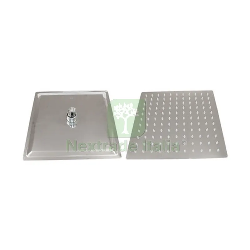 SOFFIONE DOCCIA IN ACCIAIO INOX QUADRO cm 30x30 — Rubinetti e valvole — rif. FERX.DIA110-DQ03-300 SOFFIONE DOCCIA IN ACCIAIO INOX QUADRO cm 30x30 — Rubinetti e valvole — rif. FERX.DIA110-DQ03-300