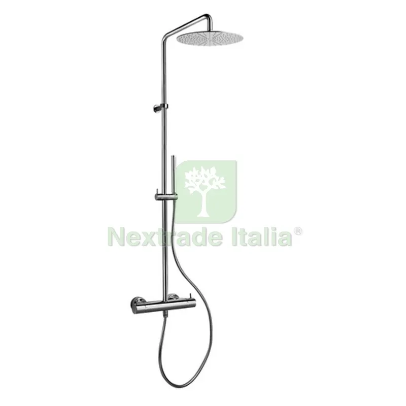 COLONNA DOCCIA SPARTACO CON MISC. TERMOSTATICO ESTERNO Cromo — Rubinetti e valvole — rif. FERX.DIA110-I38270 COLONNA DOCCIA SPARTACO CON MISC. TERMOSTATICO ESTERNO Cromo — Rubinetti e valvole — rif. FERX.DIA110-I38270