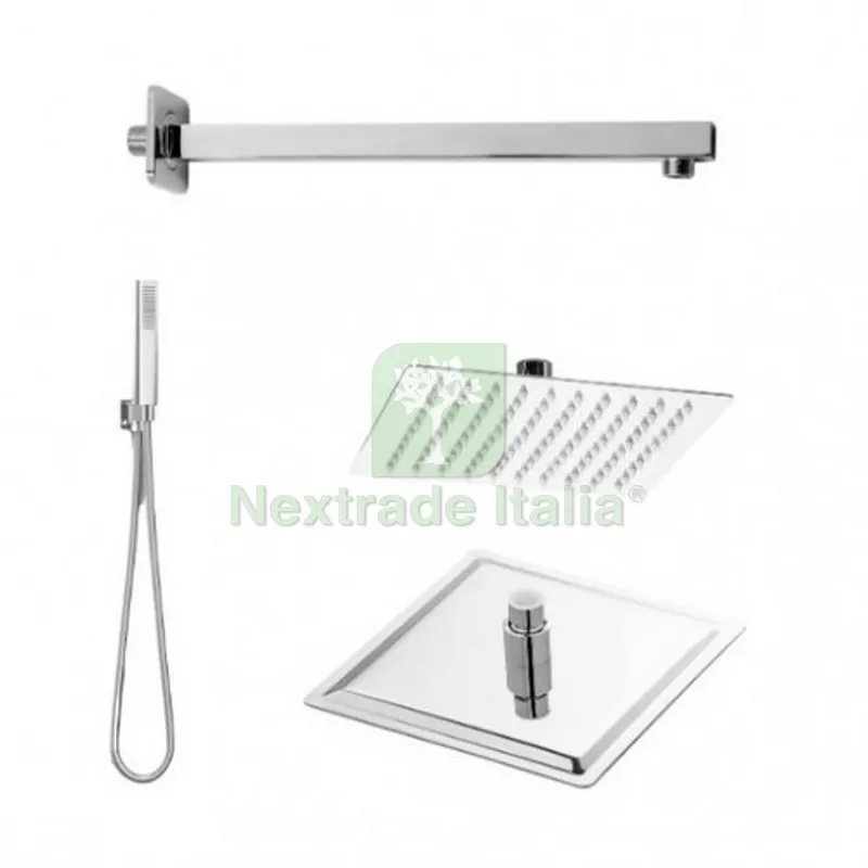 Kit Soffione Doccia Restyling SMART- Quadrato Cromo Lucido — Rubinetti e valvole — rif. FERX.DIA110-M5910-CR Kit Soffione Doccia Restyling SMART- Quadrato Cromo Lucido — Rubinetti e valvole — rif. FERX.DIA110-M5910-CR