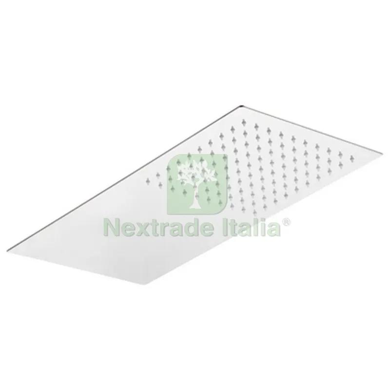 SOFFIONE 1 GETTO RETTANGOLARE ULTRA PIATTO ACCIAIO INOX mm 500x220x2 — Rubinetti e valvole — rif. FERX.DIA110-RMR400 SOFFIONE 1 GETTO RETTANGOLARE ULTRA PIATTO ACCIAIO INOX mm 500x220x2 — Rubinetti e valvole — rif. FERX.DIA110-RMR400