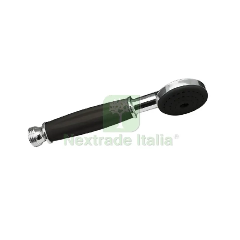 DOCCETTA NORMALE DIRITTA CON RACCORDO Nera c/particolari cromo — Rubinetti e valvole — rif. FERX.DIA110-RS116 DOCCETTA NORMALE DIRITTA CON RACCORDO Nera c/particolari cromo — Rubinetti e valvole — rif. FERX.DIA110-RS116