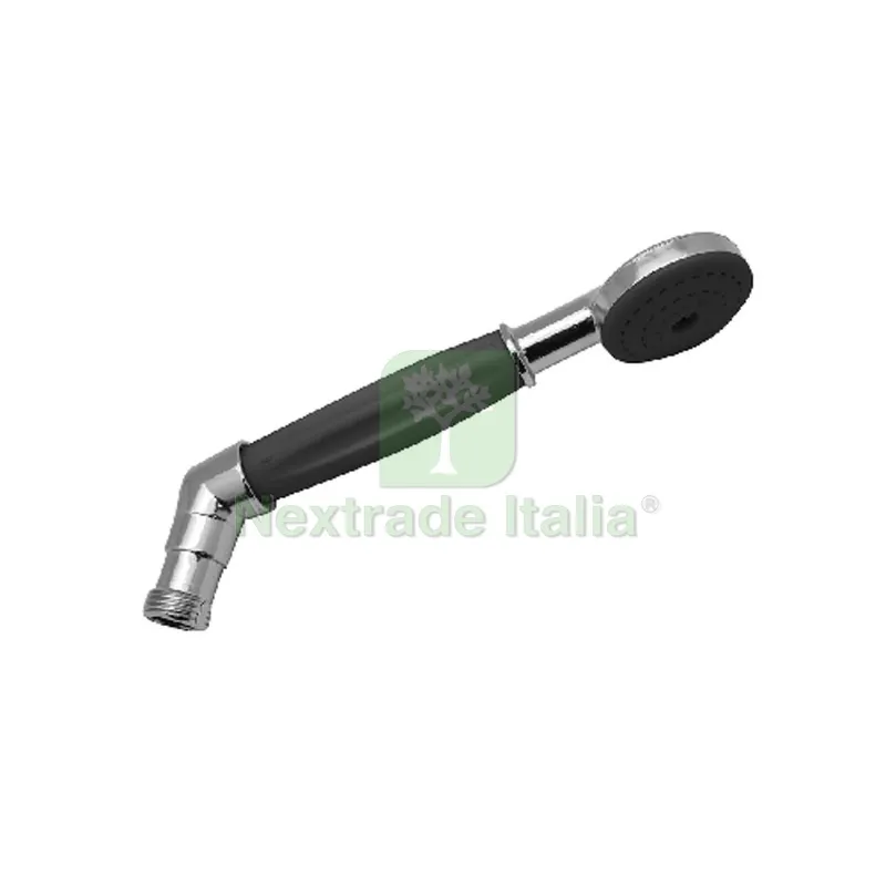 DOCCETTA CURVA PER DUPLEX Nera c/particolari cromo — Rubinetti e valvole — rif. FERX.DIA110-RS125 DOCCETTA CURVA PER DUPLEX Nera c/particolari cromo — Rubinetti e valvole — rif. FERX.DIA110-RS125