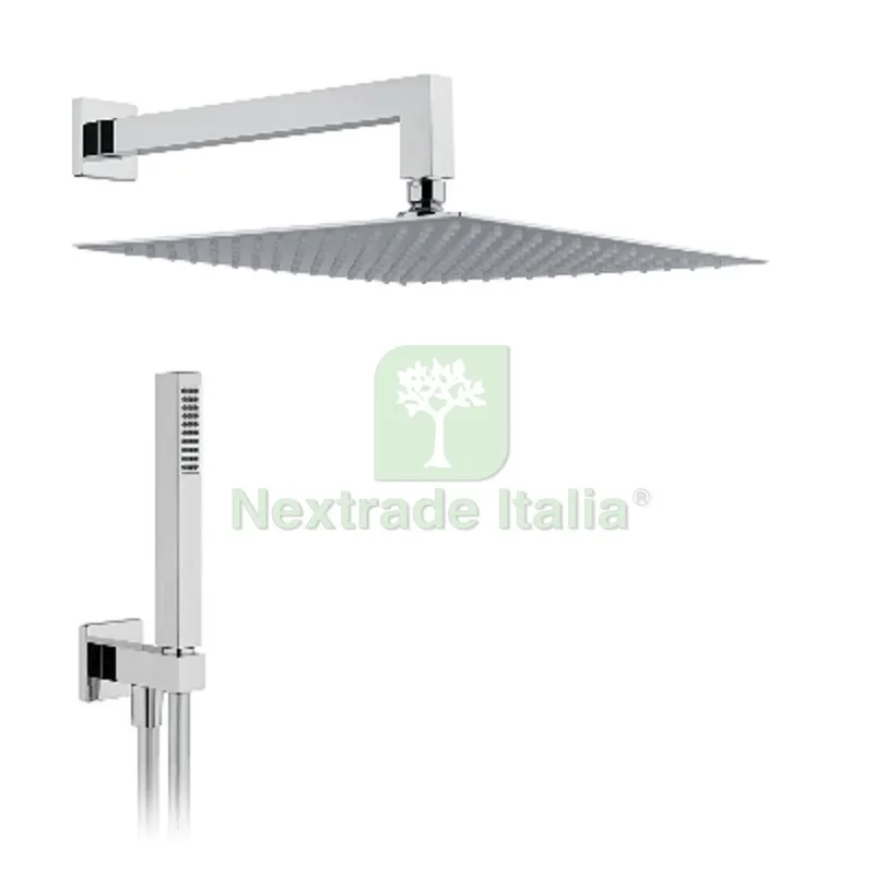 KIT SOFFIONE DOCCIA QUADRO L. 200x200 - Braccio L. 300 mm — Rubinetti e valvole — rif. FERX.DIA110-VQH2-2030 KIT SOFFIONE DOCCIA QUADRO L. 200x200 - Braccio L. 300 mm — Rubinetti e valvole — rif. FERX.DIA110-VQH2-2030