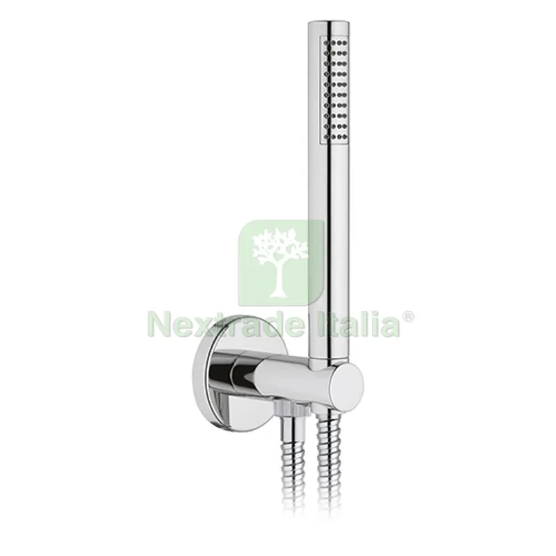 SET DOCCIA TONDA PRESA ACQUA FLEX E DOCCETTA Cromo — Rubinetti e valvole — rif. FERX.DIA110-VSD40T SET DOCCIA TONDA PRESA ACQUA FLEX E DOCCETTA Cromo — Rubinetti e valvole — rif. FERX.DIA110-VSD40T