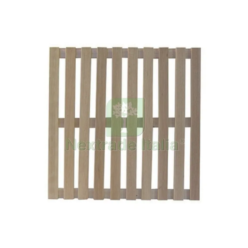 PEDANA DOCCIA IN LEGNO QUADRATA cm 57 x 57 — Ferramenta per legno e mobili — rif. FERX.DIA111-214
