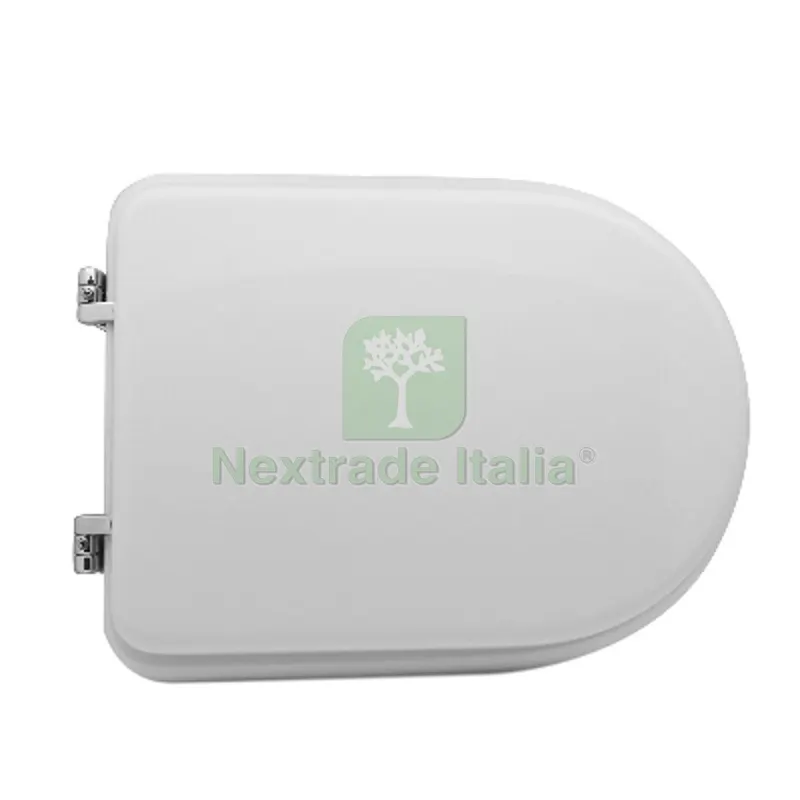 SEDILE WC PER NERO CERAMICA VASO CLASSIC FORMA 7 Bianco Cerniere A passanti — Sanitari e ceramiche — rif. FERX.DIA111-22NCL-33