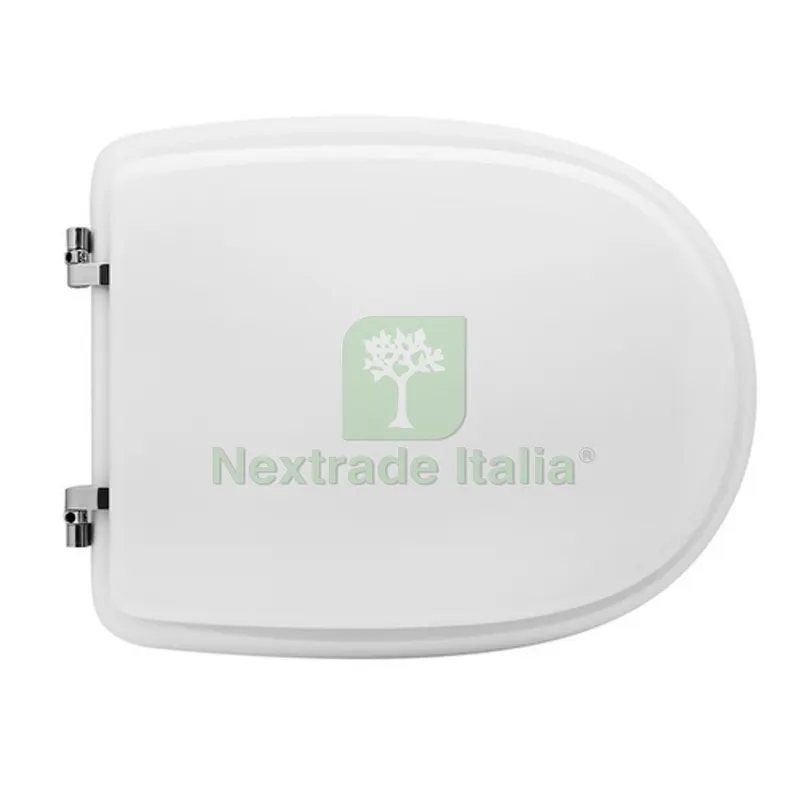 SEDILE WC PER POZZI GINORI VASO EGG FORMA 6 Bianco - Cerniere C espansione — Sanitari e ceramiche — rif. FERX.DIA111-22PEG-66