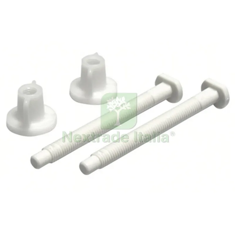 Coppia Viti + Galletti per Sedile WC Etna Bianco — Sanitari e ceramiche — rif. FERX.DIA111-2902 Coppia Viti + Galletti per Sedile WC Etna Bianco — Sanitari e ceramiche — rif. FERX.DIA111-2902