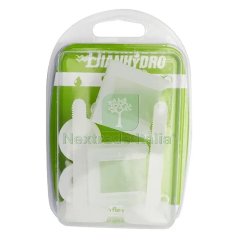 KIT CERNIERE PER SEDILI IN PVC CON VITI IN PLASTICA BLISTER Bianco — Cerniere e cardini — rif. FERX.DIA111-290Y
