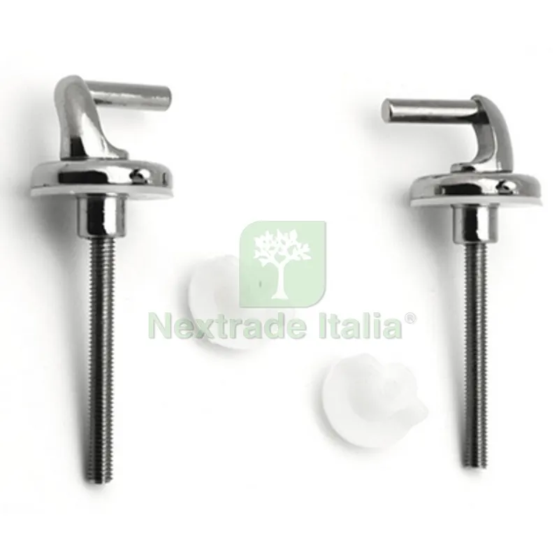 Kit Cerniere in Acciaio Attacco Laterale Cromo — Cerniere e cardini — rif. FERX.DIA111-303