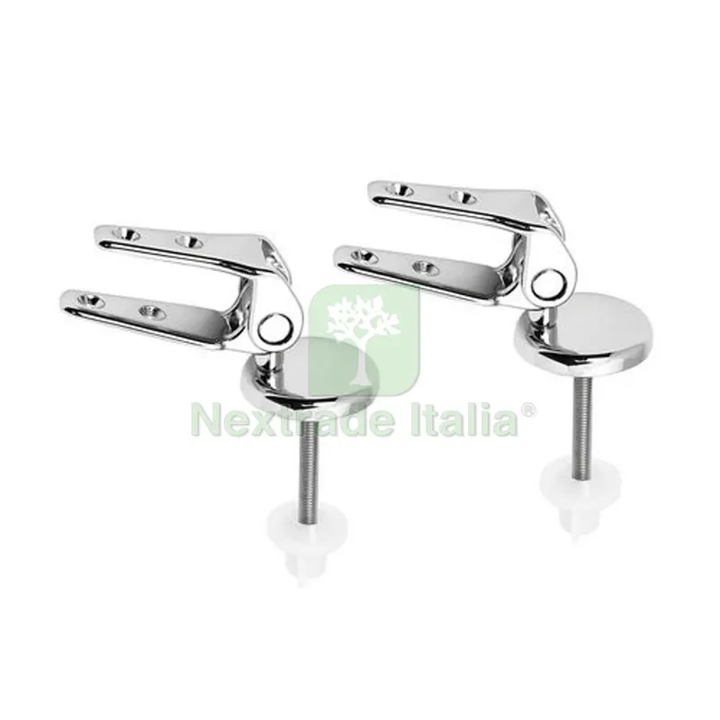CERNIERE SOVRAPPOSTE PER COPRIWATER PASSANTI Cromo — Cerniere e cardini — rif. FERX.DIA111-3077 CERNIERE SOVRAPPOSTE PER COPRIWATER PASSANTI Cromo — Cerniere e cardini — rif. FERX.DIA111-3077