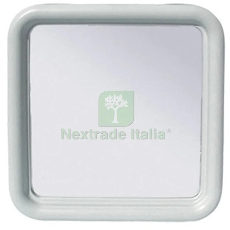 Specchio Quadro Silvia CM. 50 x 50 Serie Imma Bianco — Illuminazione — rif. FERX.DIA120-352
