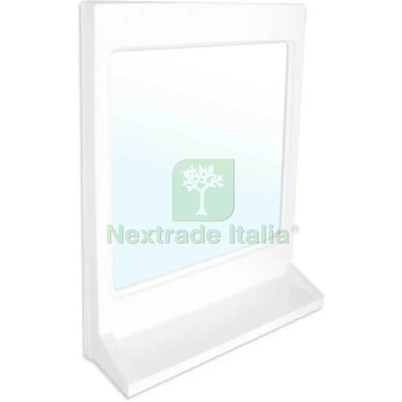 SPECCHIO RETTANGOLARE CON MENSOLA MODELLO ATHENA Bianco — Arredo — rif. FERX.DIA120-361 SPECCHIO RETTANGOLARE CON MENSOLA MODELLO ATHENA Bianco — Arredo — rif. FERX.DIA120-361