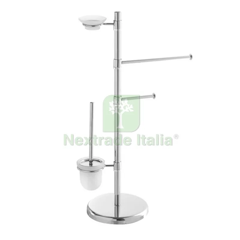Piantana Portascopino Portatutto Cromo — Accessori bagno — rif. FERX.DIA121-C1169-CR Piantana Portascopino Portatutto Cromo — Accessori bagno — rif. FERX.DIA121-C1169-CR