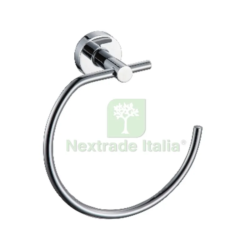 PORTA ASCIUGAMANI AD ANELLO LINEA DIOSA Cromo - Fiss. con viti — Viti — rif. FERX.DIA121-D3040-V