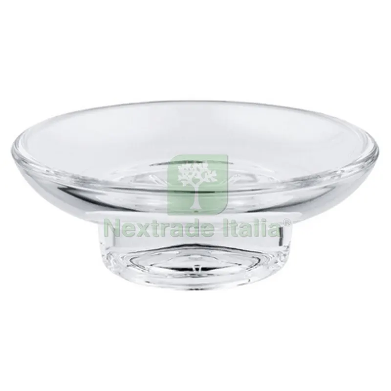 BASE PORTA SAPONE IN VETRO ESSENTIALS H. 39 mm — Accessori bagno — rif. FERX.DIA121-HE40368 BASE PORTA SAPONE IN VETRO ESSENTIALS H. 39 mm — Accessori bagno — rif. FERX.DIA121-HE40368