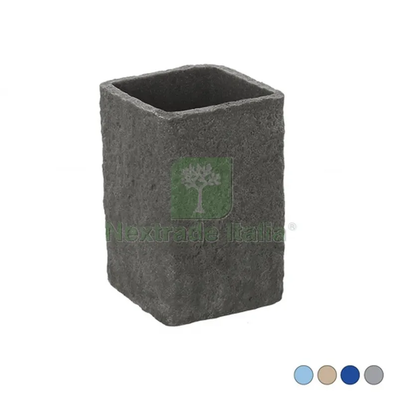 PORTA SPAZZOLINO SABBIA Grigio 7x7xH.10,8 cm — Accessori bagno — rif. FERX.DIA121-KS661-GR PORTA SPAZZOLINO SABBIA Grigio 7x7xH.10,8 cm — Accessori bagno — rif. FERX.DIA121-KS661-GR