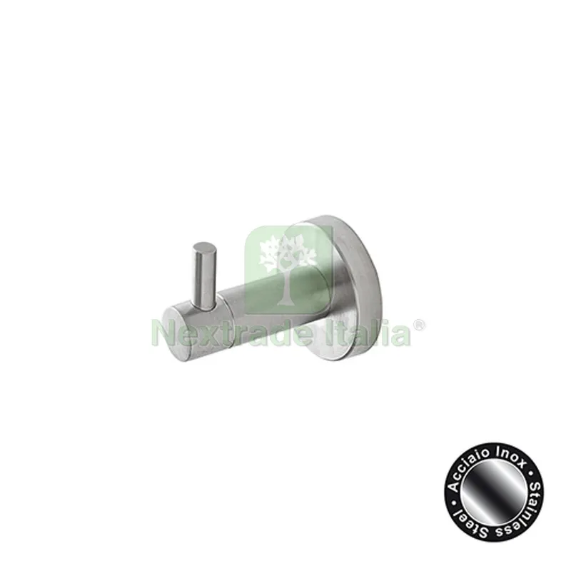 Appendino City in Acciaio Satinato Acciaio Satinato 5x6,8xh6 cm — Accessori bagno — rif. FERX.DIA121-KT561
