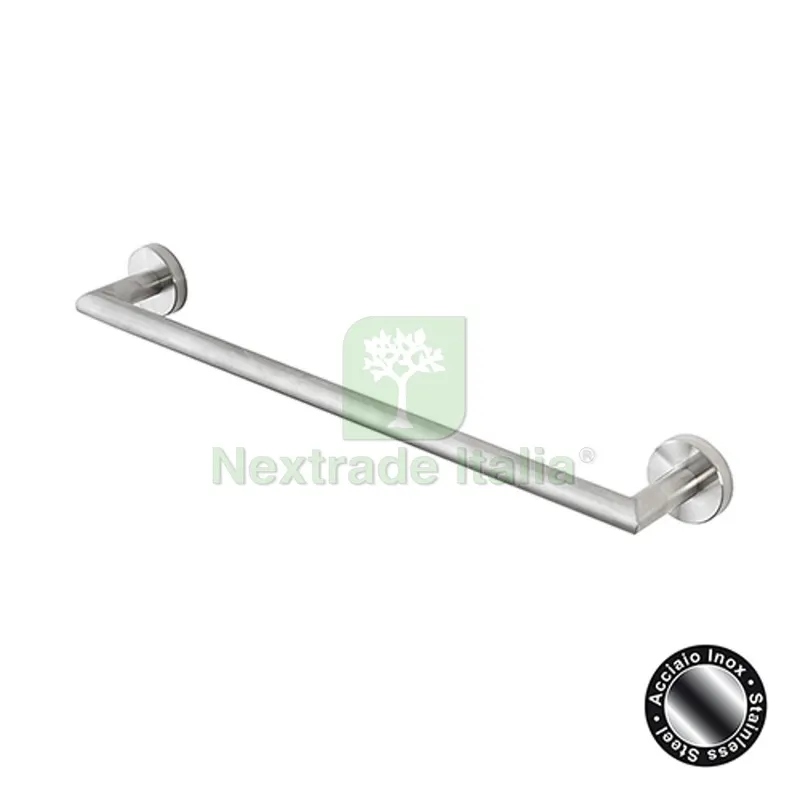 PORTASCIUGAMANI CITY IN ACCIAIO SATINATO Acciaio Satinato L. 35 cm — Accessori bagno — rif. FERX.DIA121-KT566-35