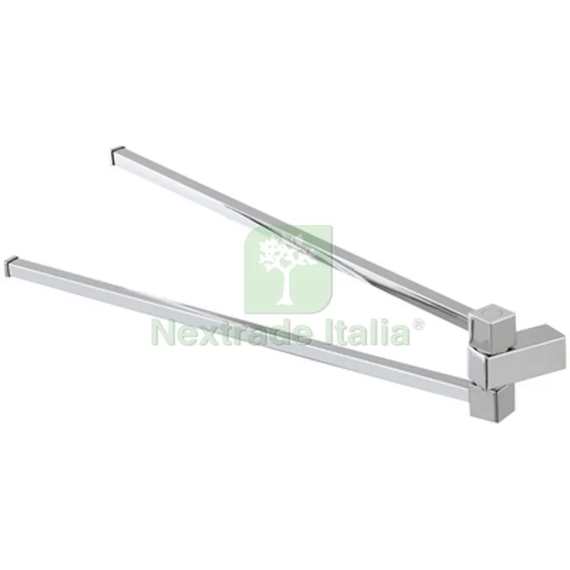 PORTA ASCIUGAMANI 39 CM CROMO SERIE UNICA 39 cm — Accessori bagno — rif. FERX.DIA121-KU157