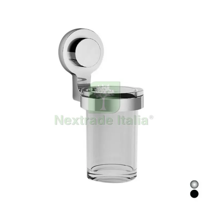 PORTA BICCHIERE KISSY Nero cm 7,6 x h.17,8 x12 — Casalinghi e organizzazione — rif. FERX.DIA121-LK002-NE PORTA BICCHIERE KISSY Nero cm 7,6 x h.17,8 x12 — Casalinghi e organizzazione — rif. FERX.DIA121-LK002-NE
